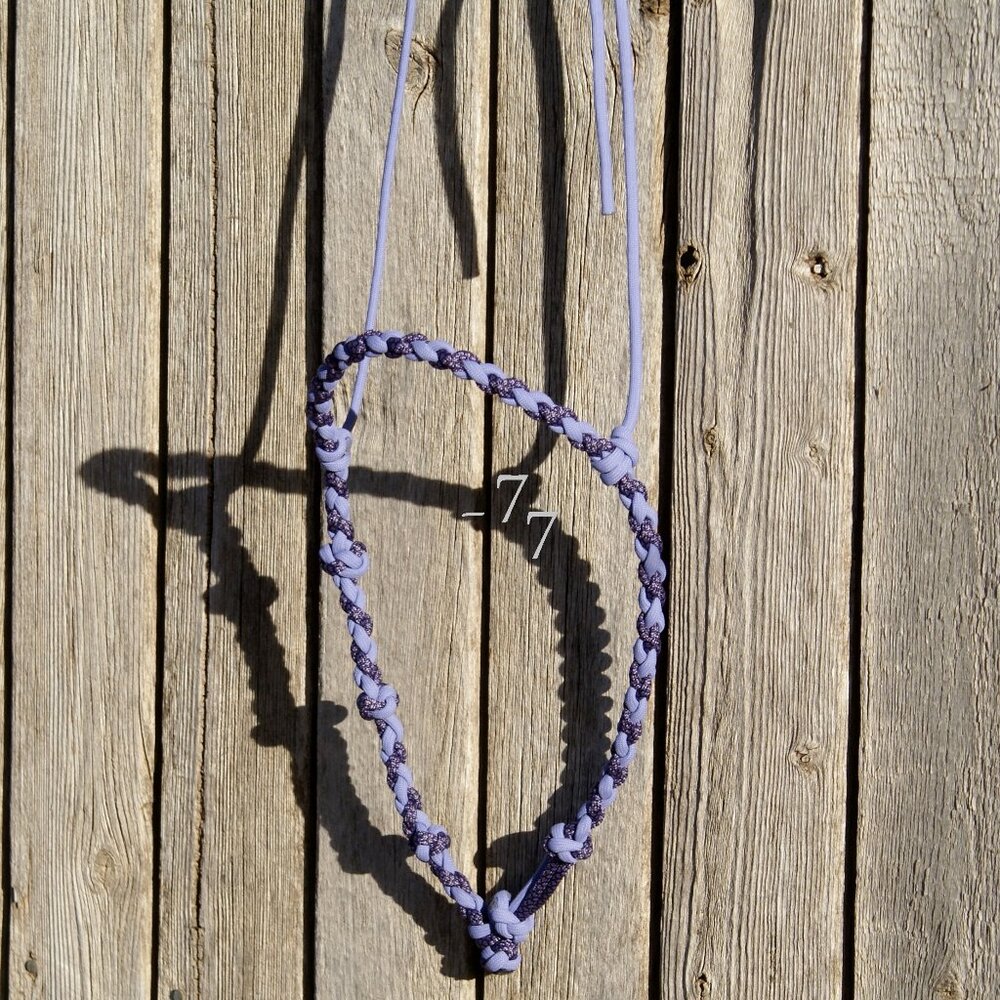 Braided Paracord Adjustable Western Horse Training Cavesson/Caveson Noseband